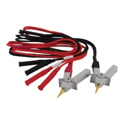 EXTECH INSTRUMENTS Kelvin Clip Test Leads Set, Black/Red, 380465-18