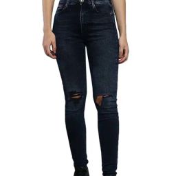Tommy Hilfiger Super Skinny Denim Black Lightly Washed High Rise Jeans-image-95