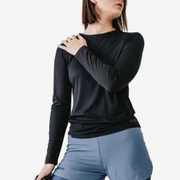 Kalenji by Decathlon Black Plain T-Shirt-image-18