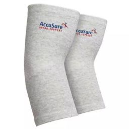 AccuSure Extra Large Bamboo Yarn 4 Way Stretchable Bi-Layered Elbow Compression Support AOE12-XL image 2