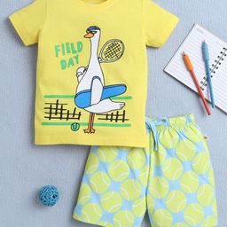 BUMZEE Boys Printed T-shirt with Shorts-image-68