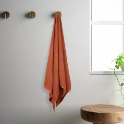 Spaces Swift Dry Self Red 450 GSM Cotton Bath Towel image 1