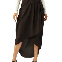 Trend Arrest Brown Midi Skirt-image-28