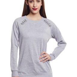 Belle Fille Grey Embellished Sweatshirt-image-15