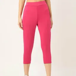 Sweet Dreams Pink Mid Rise Capris-image-57