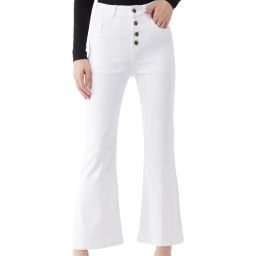 DOLCE CRUDO White Bootcut Jeans-picture-3