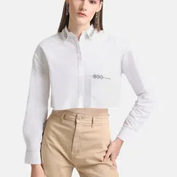 Kazo White Embellished Shirt-picture-44