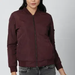 Van Heusen Maroon Regular Fit Jacket-image-13