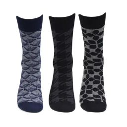 Bonjour Multicolor Cotton Checks Socks - Pack of 3-image-78