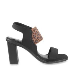 Catwalk Women's Black Sling Back Sandals-image-25