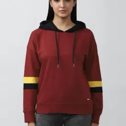 Van Heusen Maroon Cotton Regular Fit Sweatshirt-picture-36