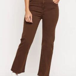 MADAME Brown Mid Rise Jeans-image-48