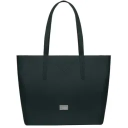 KLEIO Green Solid Medium Tote Handbag-36
