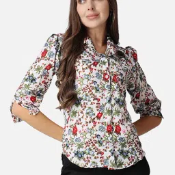 Cation White Printed Shirt-image-42