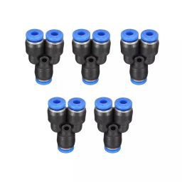 GENERIC 8 mm  Pneumatic Equal Y Connector Push in Fitting-Pack of 5 image 1