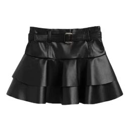 Elle Kids Black Solid Skirt-picture-30