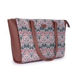 ZOUK Hooghly Nouveau Multicolor Printed Tote Handbag image 3