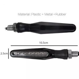 Cartronics Sleek Pencil Type Yellow LED Indicator  for Bajaj Pulsar SS400(Pack of 4 Pcs) image 2