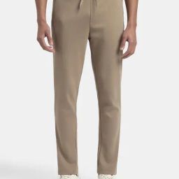 Jockey Desert Taupe AM44 Super Combed Cotton Rich Pique Slim Fit Trackpants-image-12