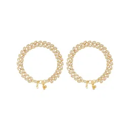 Teejh Tasmi Gold & Mirror Pair of Anklet image 3
