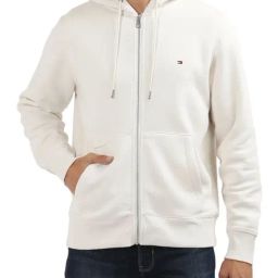 Tommy Hilfiger Off White Regular Fit Hoodie-picture-12