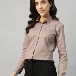 Hancock Camel Cotton Solid Shirt-picture-28