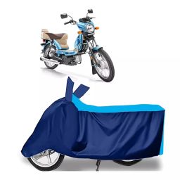 Auto Pearl Two Wheeler Cover for TVS XL 100 Comfort BS6 - Cyan, Blue-image-77
