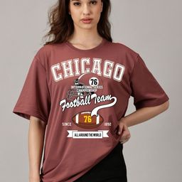 Rodzen Women Graphic Printed Drop-Shoulder Sleeves Pure Cotton T-shirt-image-36