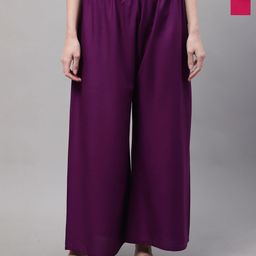 Valles365 by S.C. Women 2 Flared Ethnic Palazzos-image-32