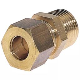 Legris Brass Pipe Fitting Straight Compression Coupler Male R 1/2 inch to Female 15 mm, 0105 15 21 (Pack of 5 Pcs)-picture-28