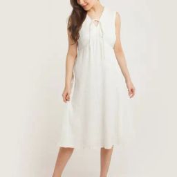 Zink London White Regular Fit Midi Dress-picture-20