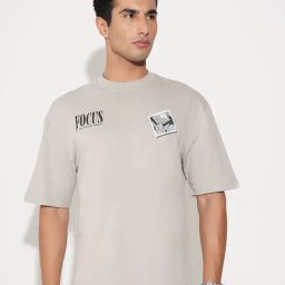 Sf Jeans By Pantaloons Grey Relaxed Fit Printed T-Shirt-picture-22