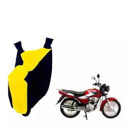 Auto Pearl Waterproof Two Wheeler Cover For TVS Star (Yellow & Blue)-image-76