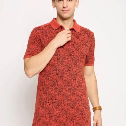 Club York Red Regular Fit Printed Polo T-Shirt-picture-33