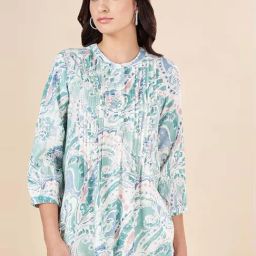 Akkriti by Pantaloons White Printed Tunic-image-9