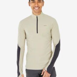 Quechua By Decathlon Off White Regular Fit Color-Block T-Shirt-picture-24