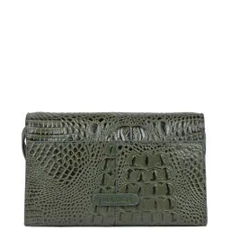 Hidesign Green Textured Medium Sling Handbag image 3