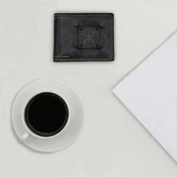 Hidesign SAHARA Black Casual Leather Bi-Fold Wallet For Men-image-6