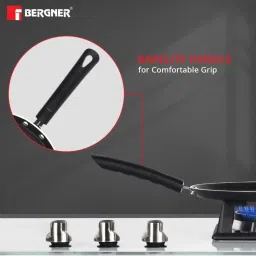 Bergner Black Aluminium Induction Bottom Tawa - Set of 1 image 5