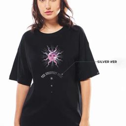 Bewakoof Black Oversized Graphic T-Shirt-picture-11