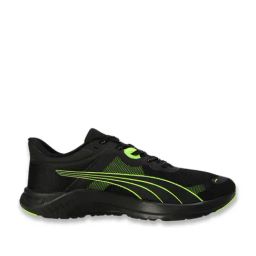 Puma Men's Vitality Black & Lime Smash Running Shoes-25