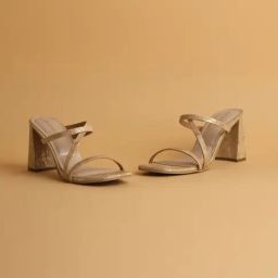 Eridani Women's Megan Beige Cross Strap Sandals-image-46