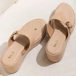 Inc.5 Women's Beige Thong Wedges-image-74