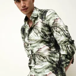 Rare Rabbit Green Regular Fit Printed Shirt-picture-33