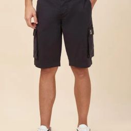 Being Human Charcoal Cotton Regular Fit Solid Shorts-picture-31
