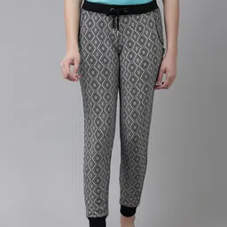 Van Heusen Athleisure Women AST9 Allover Print 4 Way Stretch Functional Pocket Joggers-image-33