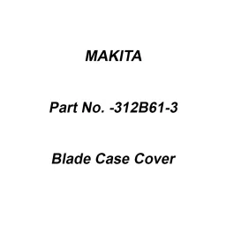 Makita Blade Case Cover Suitable for SP001G, Part No 312B61-3-picture-37