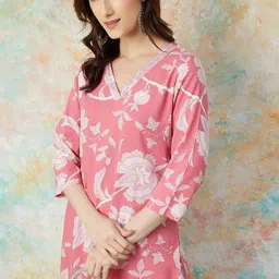 Melange by Lifestyle Women Ethnic Motifs Print Printed Straight Kurta-image-77