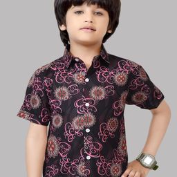 BAESD Boys Comfort Floral Opaque Printed Casual Shirt-image-120