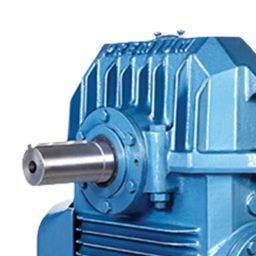 Premium Transmission 30/1 Heavy Duty Double Output Worm Gearbox For 4 Pole 59.3 Kw 1200 Size Motor image 3